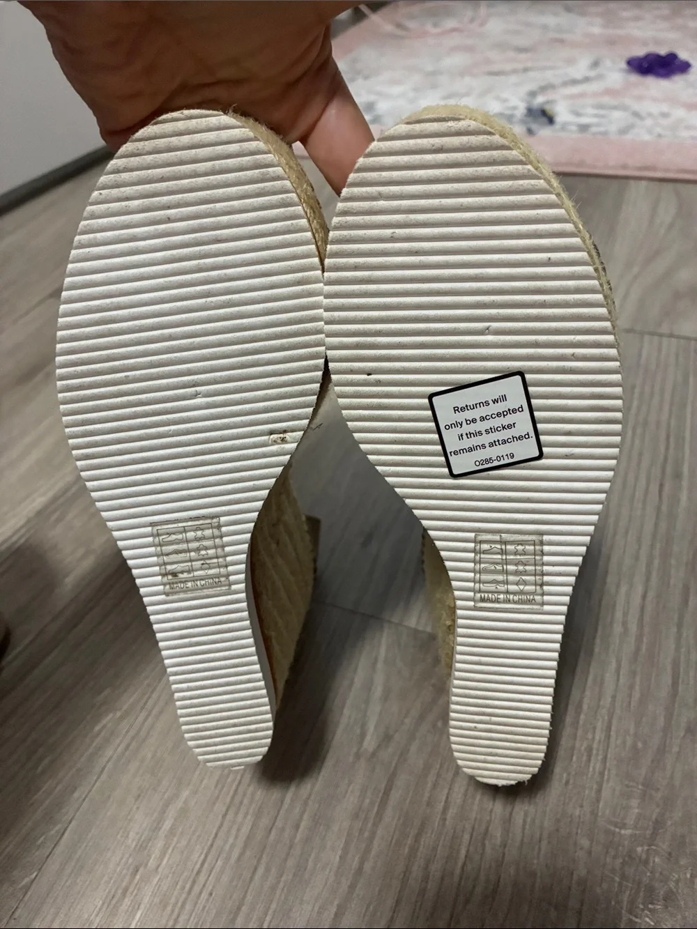 See by Chloe Women's Tan Suede Espadrille Wedge Sandals with Ankle Strap
